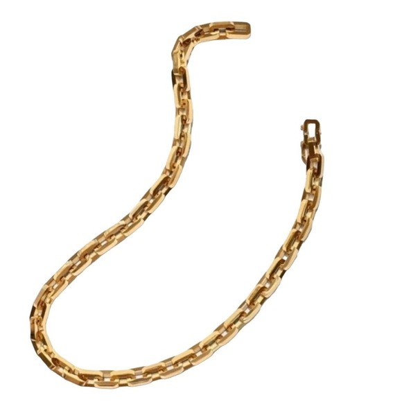 Eddie Borgo Supra Link Chain Gold Statement Necklace 17" Length NWT Retail $425 - Picture 6 of 10